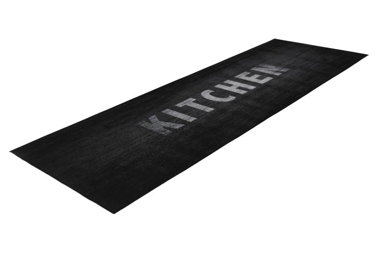 Rechteckiger Küchenläufer mit Schriftzug Kitchen