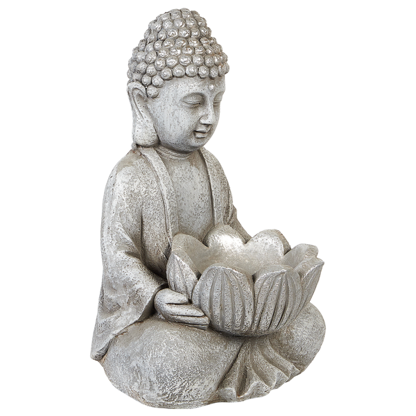 Buddha Statue mit Lotusblüte als Dekorationsartikel