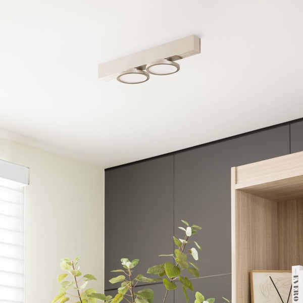 Deckenleuchte mit zwei runden LED Lampen