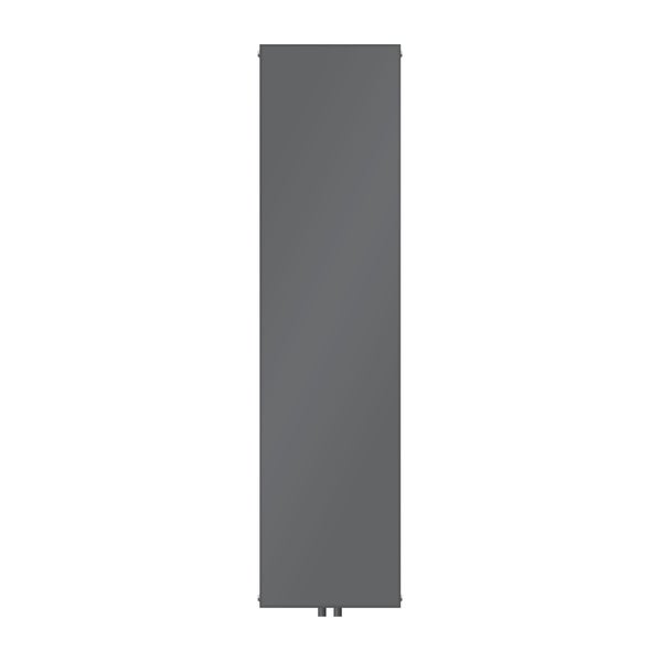 LuxeBath Badheizkörper 1800x452 mm Anthrazit Flach Einlagig Design Heizkörper Mittelanschluss Vertikal Planheizkörper glatte Vorderseite Vertikalheizkörper Paneelheizkörper Flachheizkörper  Heizwand