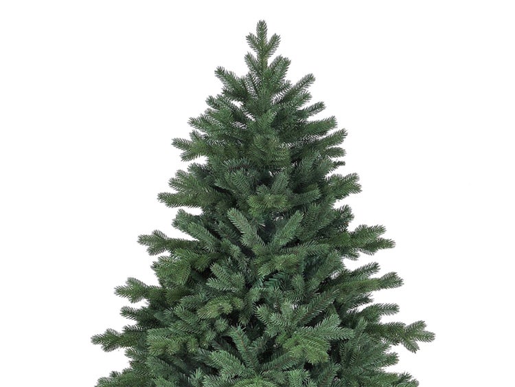 Geschmückter künstlicher weihnachtsbaum mit 115 Stk Kugeln HAPPY AND PINK 210 cm mit Metallständer