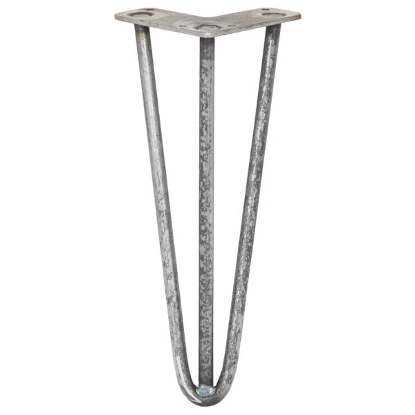 4 x 30.5cm Hairpin Tischbeine 3 Streben - 12mm - Rohstahl