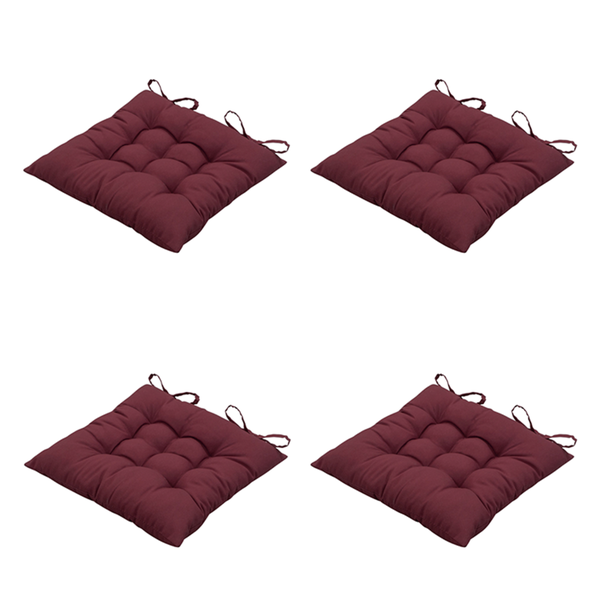 Sitzkissen Panama bordeaux - Ca. 46x46 cm - 4er-Set