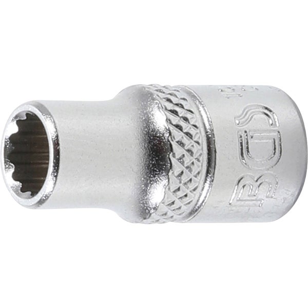 BGS Steckschlüssel-Einsatz Zwölfkant Antrieb Innenvierkant 6,3 mm (1/4) SW 6 mm - 10776