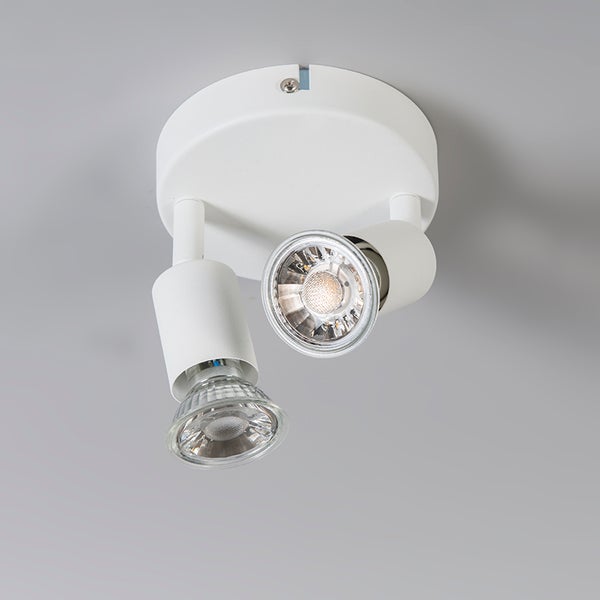 Deckenleuchte mit zwei Strahlern