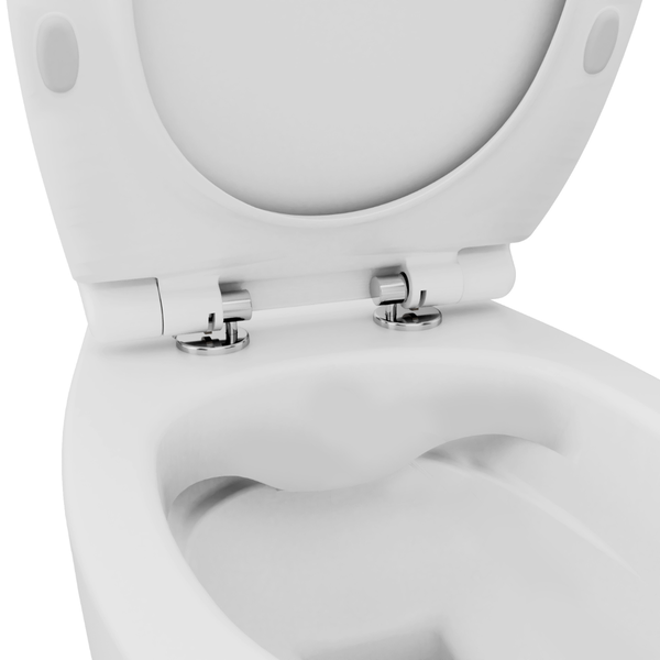 Isvea WC Toilet Badezimmer Wand-WC Weiß mit Softclose-Sitz