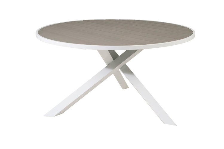 Parma Esstisch Ø140cm weiß grau. 140 X 140 X 73 cm