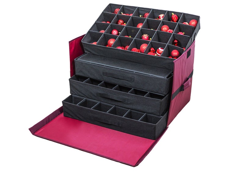 LAALU Weihnachtsschmuck-Set 152 Stück in Luxus-Box PREMIUM CAESAR für Weihnachtsbaum 120-210 cm