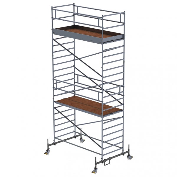 Rollgerüst mit zwei Plattformen