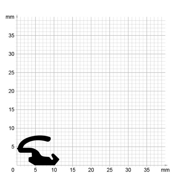 DIWARO. | Lippendichtung LP154 | schwarz | 5 Meter