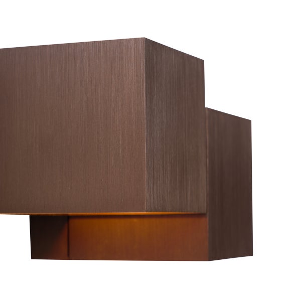 Moderne Wandleuchte Dunkelbronze 2-flammig - Transfer Double