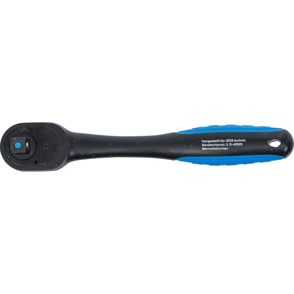 Knarre mit blau-schwarzem Griff