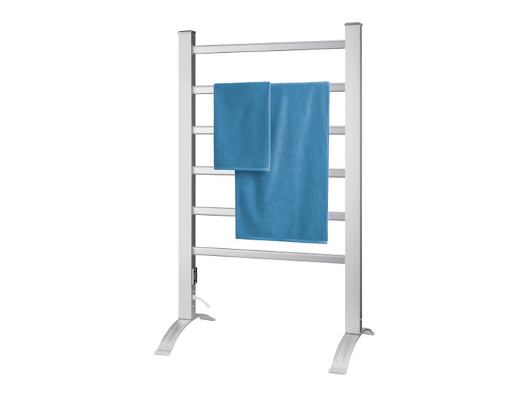 Elektrischer Handtuchwärmer mit Handtüchern