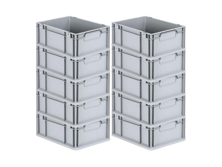 PROREGAL Eurobox Nextgen Economy Griffe Geschlossen HxBxT 17 x 30 x 40 cm 16 Liter Eurobehälter Transportbox Transportbehälter Stapelbehälter