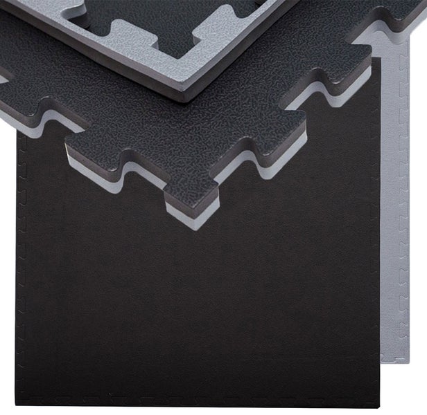 Quadratische Puzzlematte aus Schaumstoff mit Stecksystem für Sport und Bodenbelag