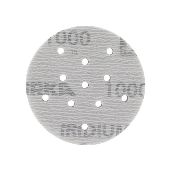 Mirka Iridium Soft Schleifscheiben Ø 77 mm / Korn P1000 / Klett Multifit / 20 Stück / schaumbasiertes Schleifmittel für präzises Trockenschleifen, Klarlackschliff, Finish