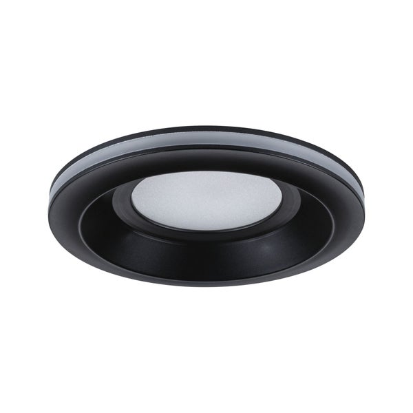 LED Einbauleuchte Sormus Einzelleuchte IP65 rund 100mm 4,8W / 1,5W 560lm / 180lm 230V 3000K Schwarz