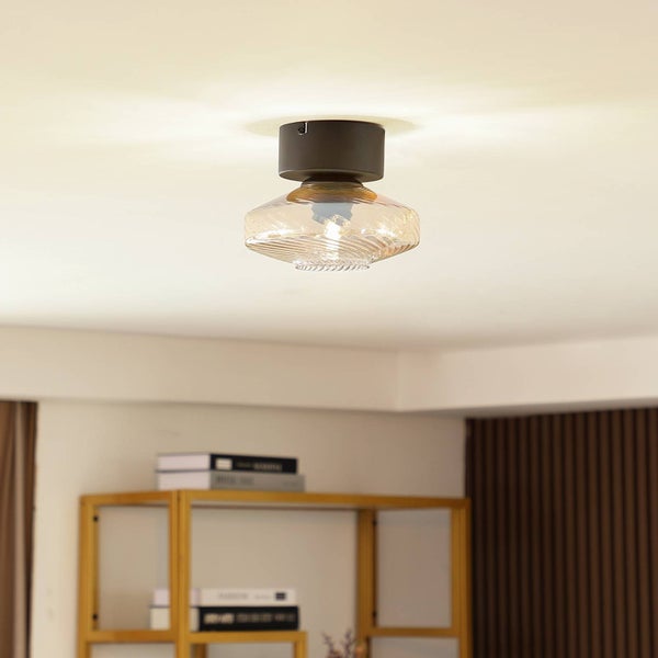 Deckenleuchte mit Glasschirm