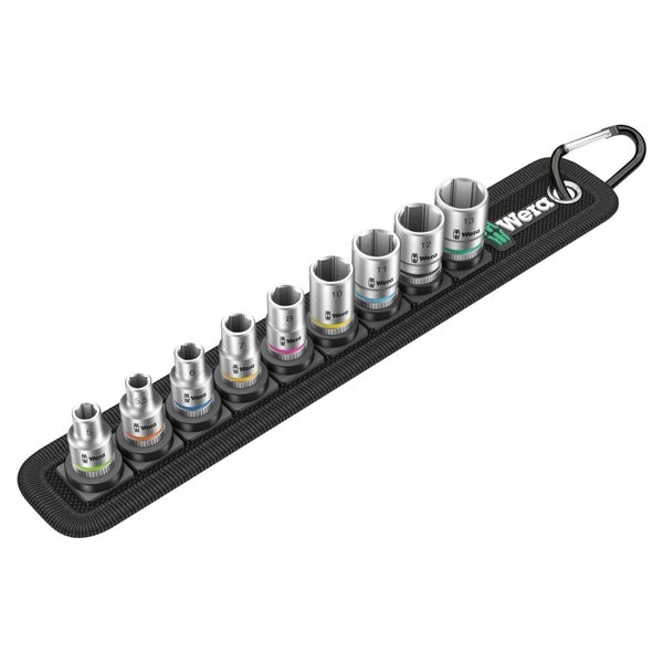 Wera Belt 4 Zyklop Steckschlüssel-Satz 9tlg. 1/4 Antrieb - 003883