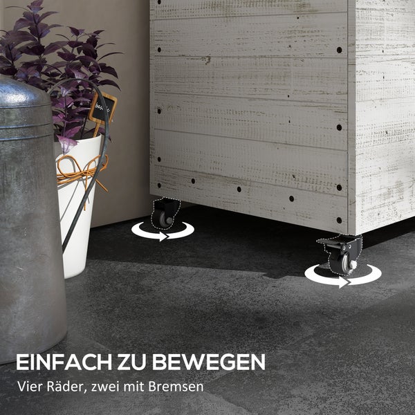 Teppich mit Streifenmuster aus Leder