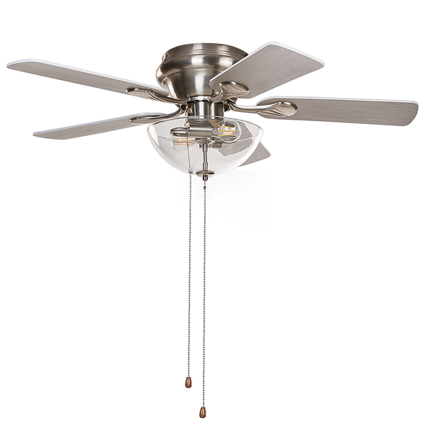 Deckenventilator mit Licht SIRAMA Silber