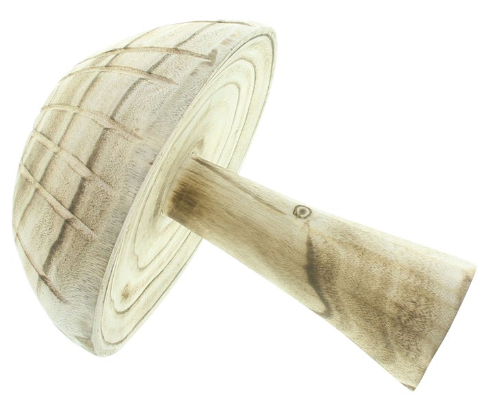 FRANK FLECHTWAREN | Holzdeko Mushroom, PAULOWNIA, ca. 22 x 19 x 25 cm