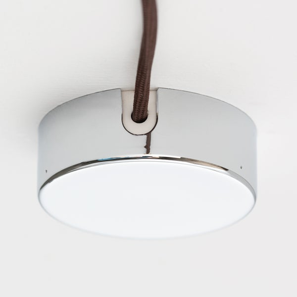 Verteilerdose aus Metall, Deckendose, Baldachin, Verteiler Abdeckung für Leuchte Lampe, 70mm, Chrom