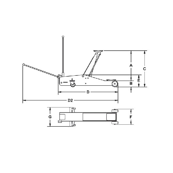 Rodcraft Aluminium - Wagenheber RH201 - stark, leicht und mobil!