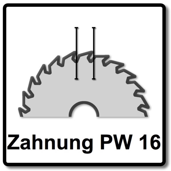 Zahnung PW 16 Symbol