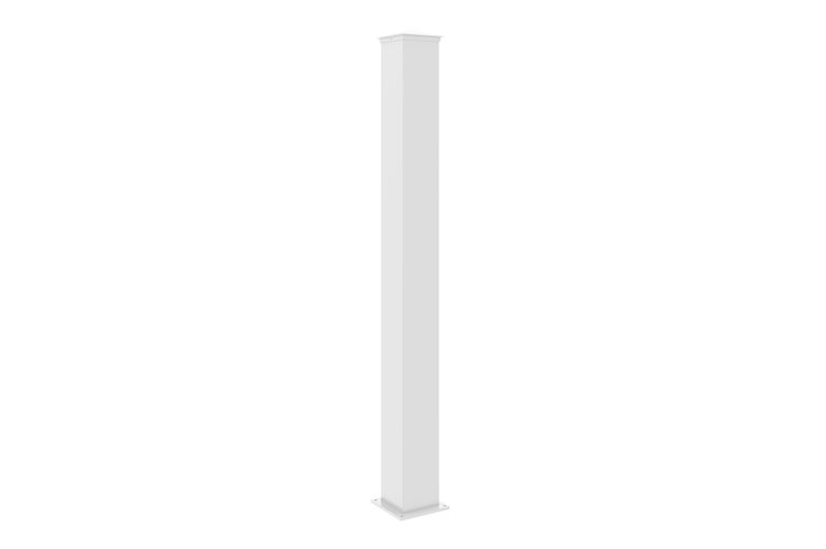 Set mit 4 EIFEL 15x15 Aluminiumpfosten H.166cm – Mattweiß