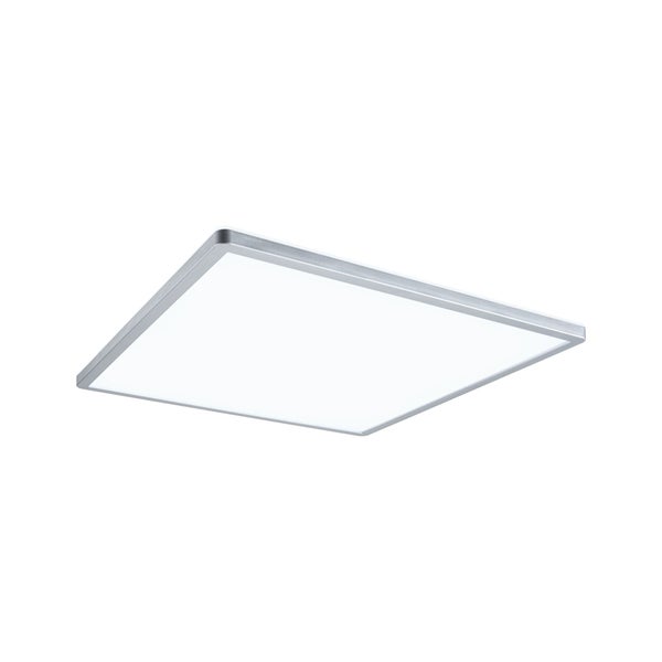 Quadratische LED Deckenleuchte mit flachem Design und metallischem Rahmen