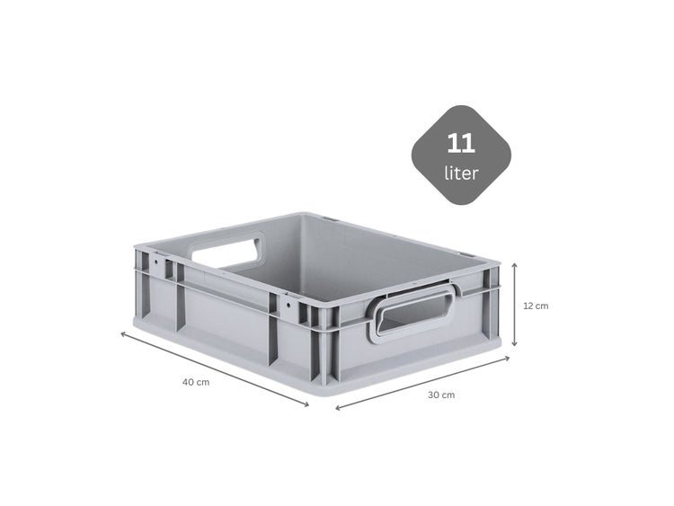 PROREGAL Eurobox NextGen Grip HxBxT 12 x 30 x 40 cm 11 Liter Griffe