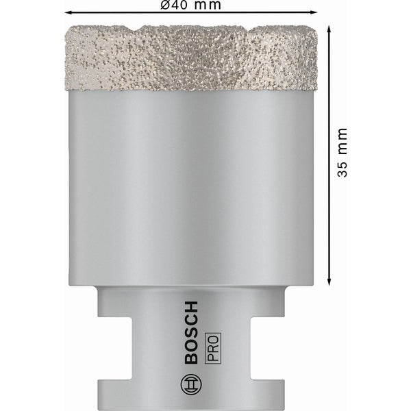 Bosch Pro Fliesenlochsaege, Durchmesser 40 Millimeter