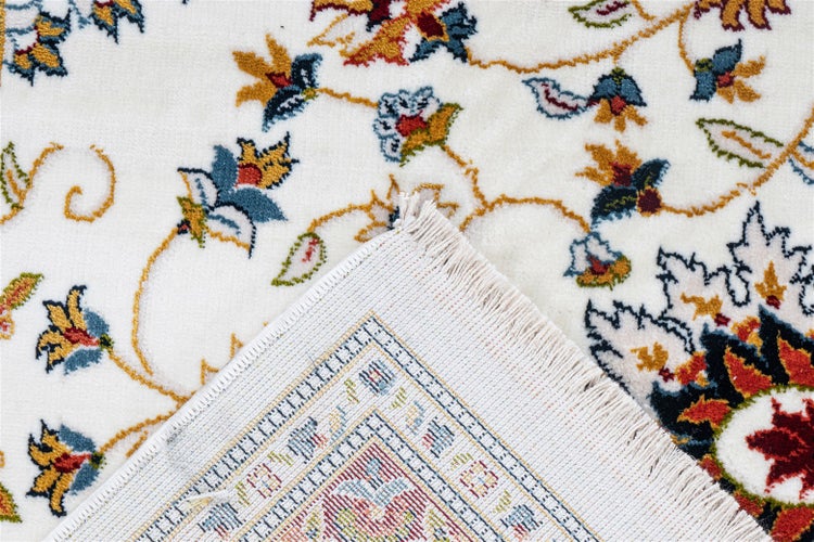 Kurzflor Teppich Caius Creme Orientalisch 80 x 150 cm