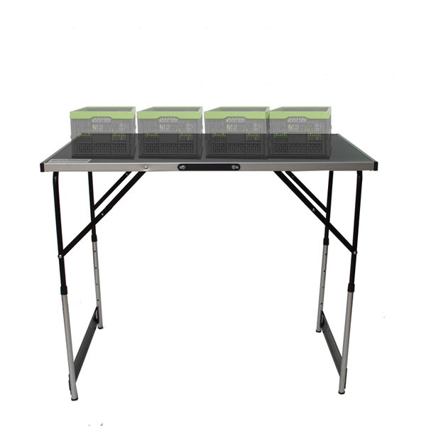 Klapptisch mit Aluminiumgestell und Kunststoffoberfläche