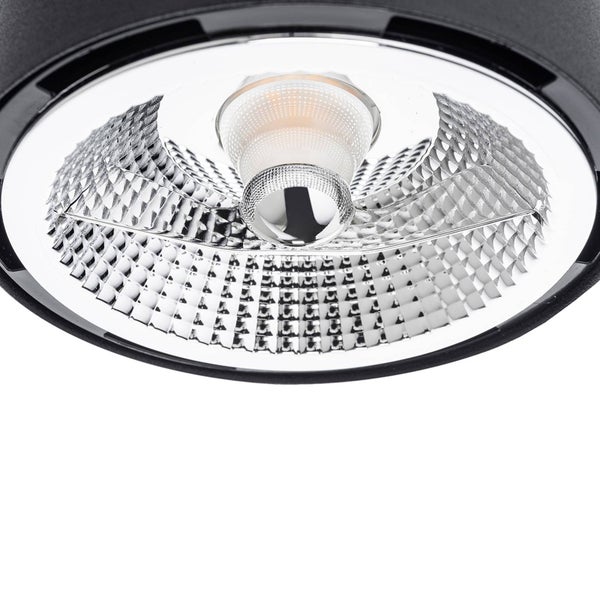 Euluna Strahler Chloe (Modern) in Schwarz aus Metall (1 flammig, GU10) - Deckenleuchte Deckenspot Spot Lampe Deckenlamoe Wohnzimmerleuchte