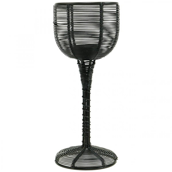 Windlicht aus Metalldraht