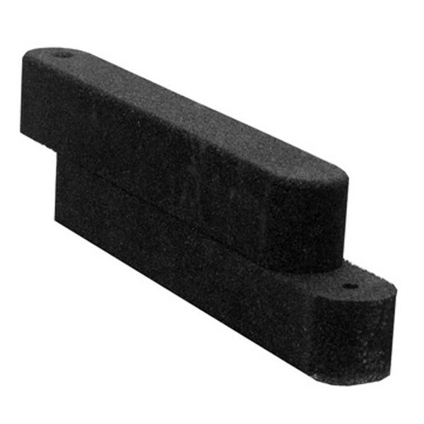 Sandkastenrand aus Gummi - 100x15x15 cm - Schwarz - Halteband