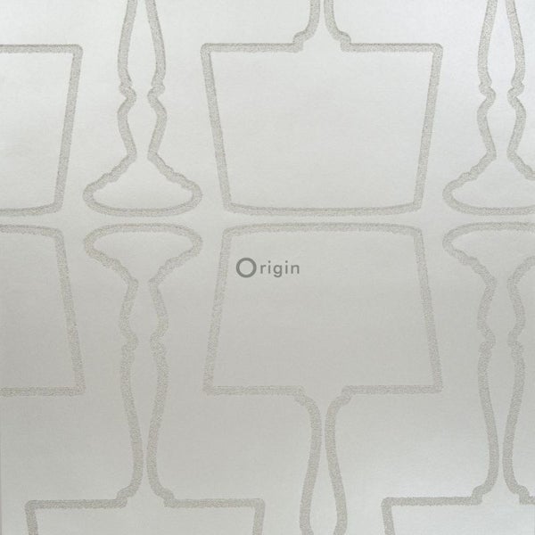 Origin Wallcoverings Tapete Lampen Silber - 52 cm x 10,05 m - 307150