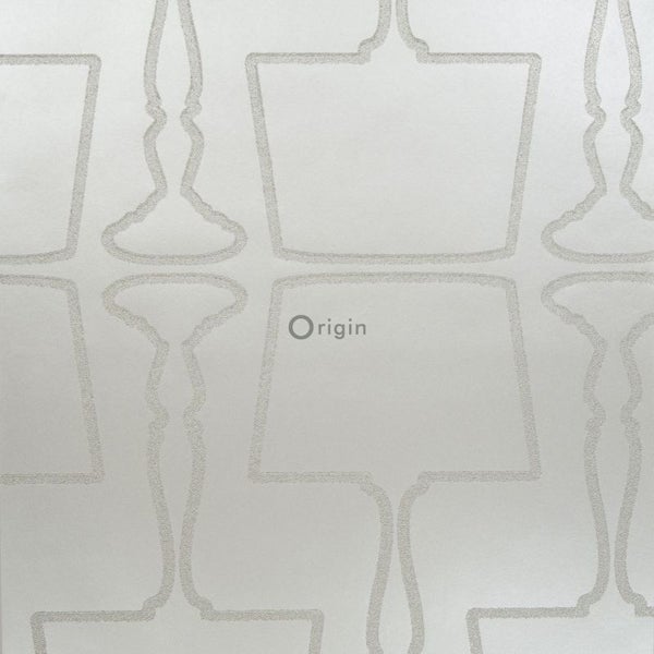 Origin Wallcoverings Tapete Lampen Silber - 52 cm x 10.05 m - 307150