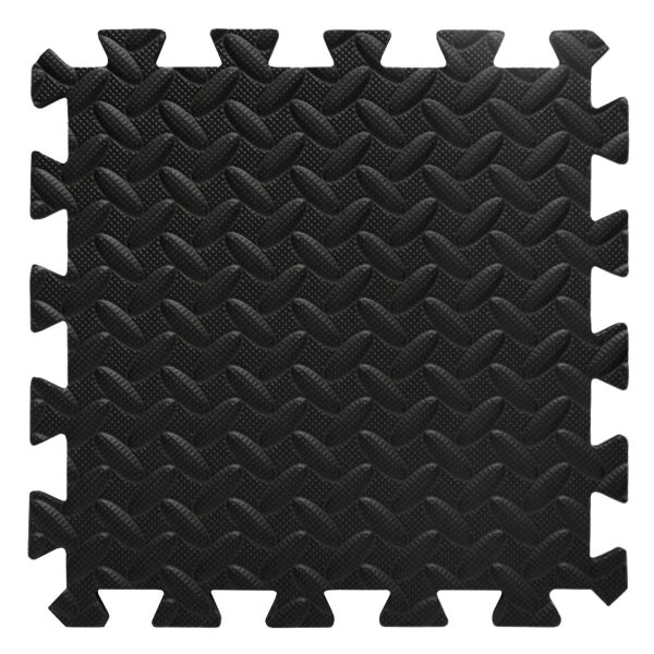 9 Bodenmatten 30x30x1cm - erweiterbare Trainingsmatte Scharz