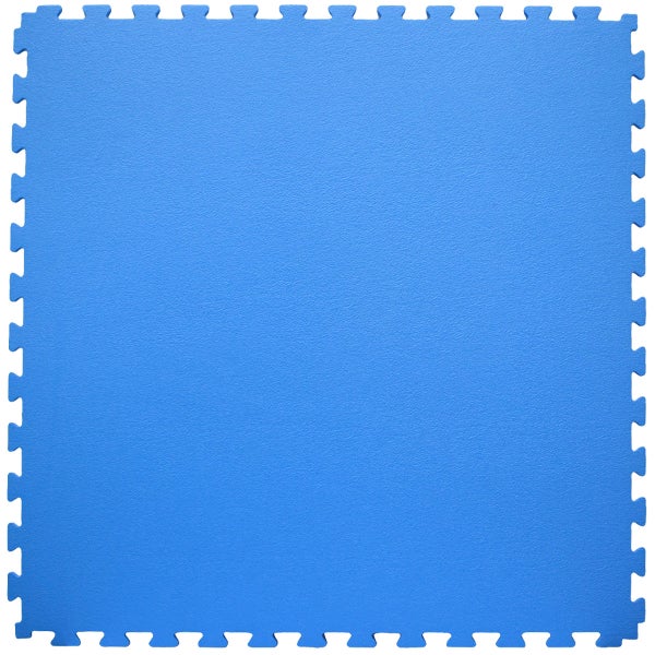 360x180 XL Trainingsmatte mit Rand - 8er Set 90x90 Bodenmatte Blau