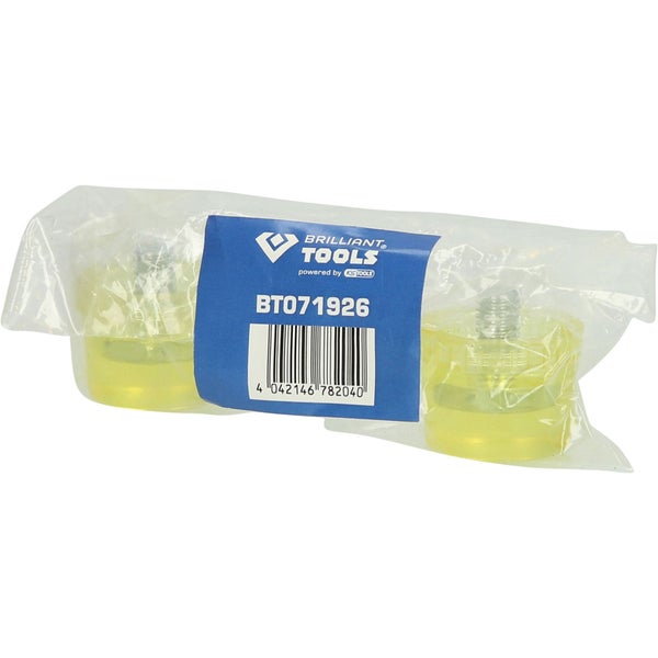 Zwei Brilliant Tools Maschinenschuhe in Plastikverpackung