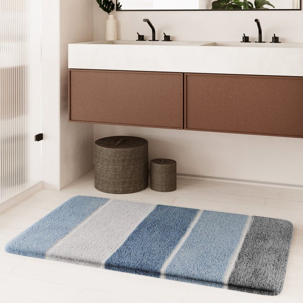 Badteppich Rauch Blau Rio Marina Homie Living 70x120 cm