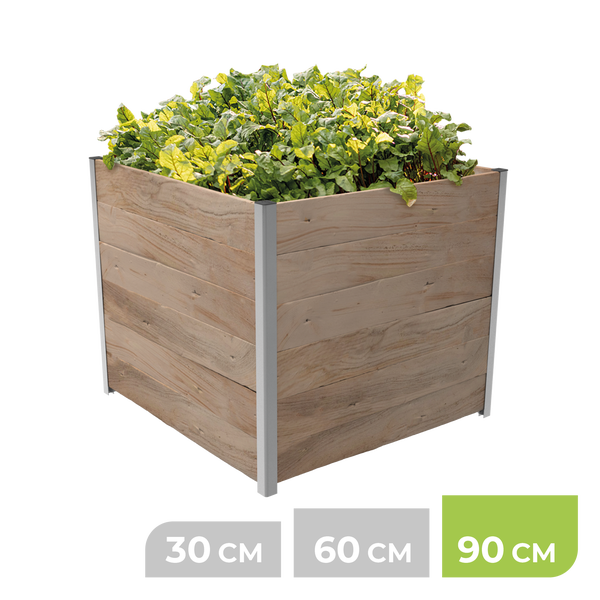 1m² Hochbeet ErnteMAXX in Quadratform Höhe 90 cm