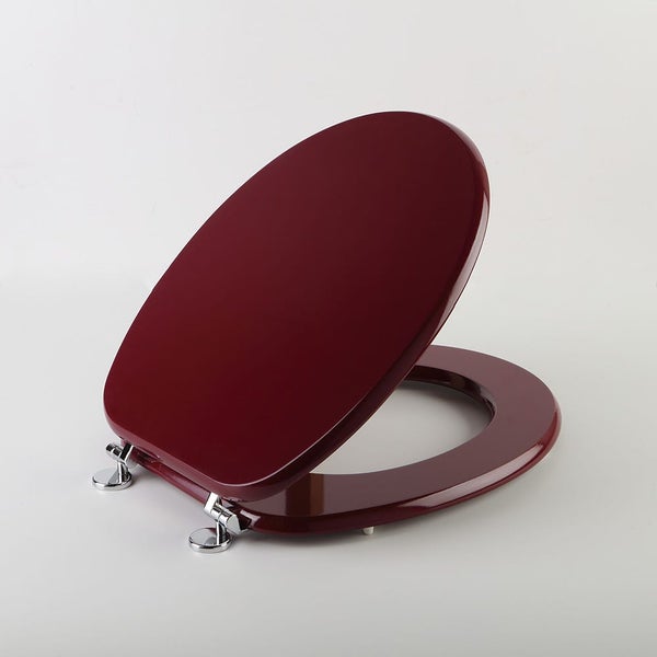 Amaranthroter universalpassender Toilettendeckel aus MDF