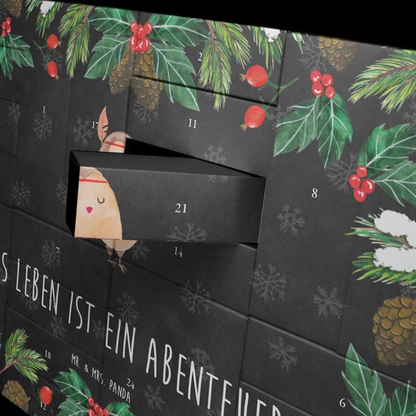 Mr. & Mrs. Panda Befüllbarer Adventskalender Eule Federschmuck - Schwarz