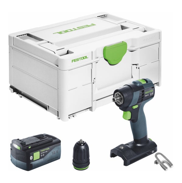 Festool TXS 18-Basic Akku Bohrschrauber 18 V 40 Nm Brushless + 1x Akku 5,0 Ah + Systainer - ohne Ladegerät