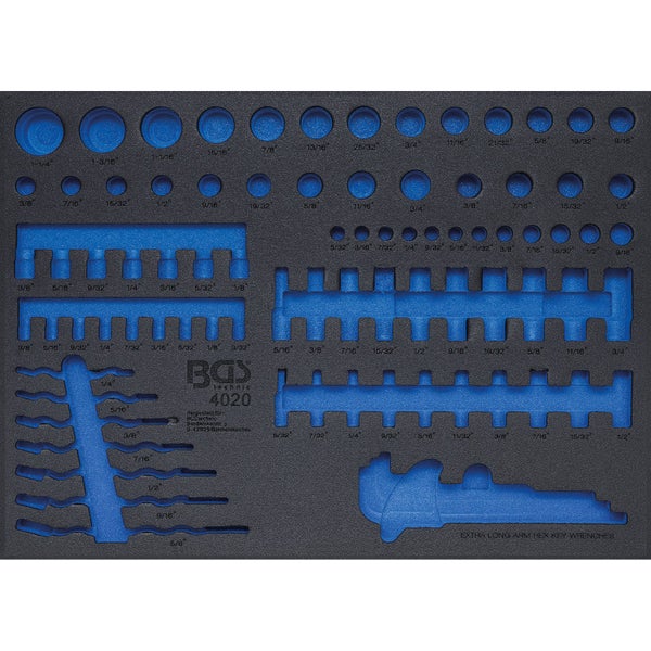 BGS Werkstattwageneinlage 3/3 leer für Art. 4020 - 4020-5