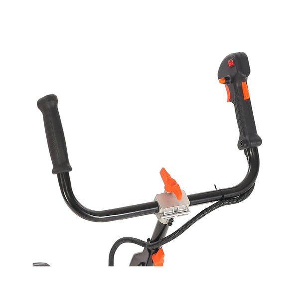 FUXTEC Benzin Motorsense mit Rädern FX-FSR152 -  52ccm | 3PS Freischneider | 13,5kg  | Easy Start | 320 mm | 2-Takt Rasentrimmer | 2,2kW